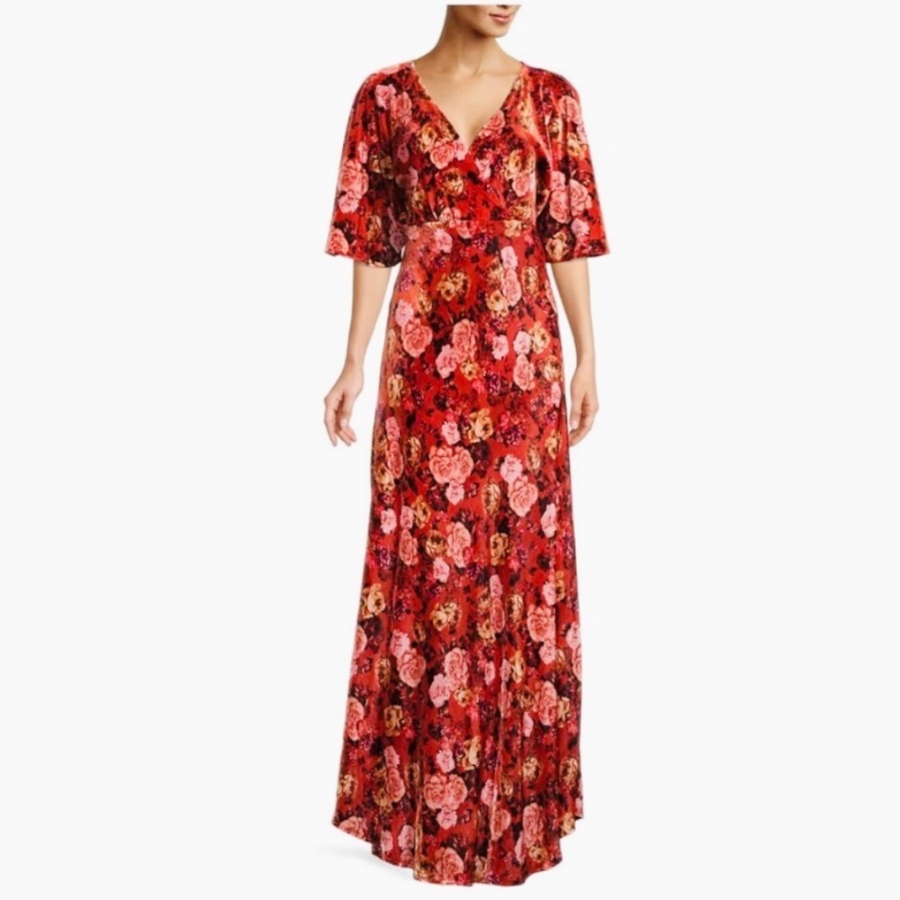 Johnny Was silk blend velvet maxi dress NWT - Picture 5 of 11